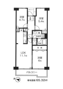 ニュー越谷スカイハイツ302号
