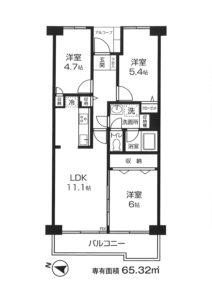 ニュー越谷スカイハイツ302号